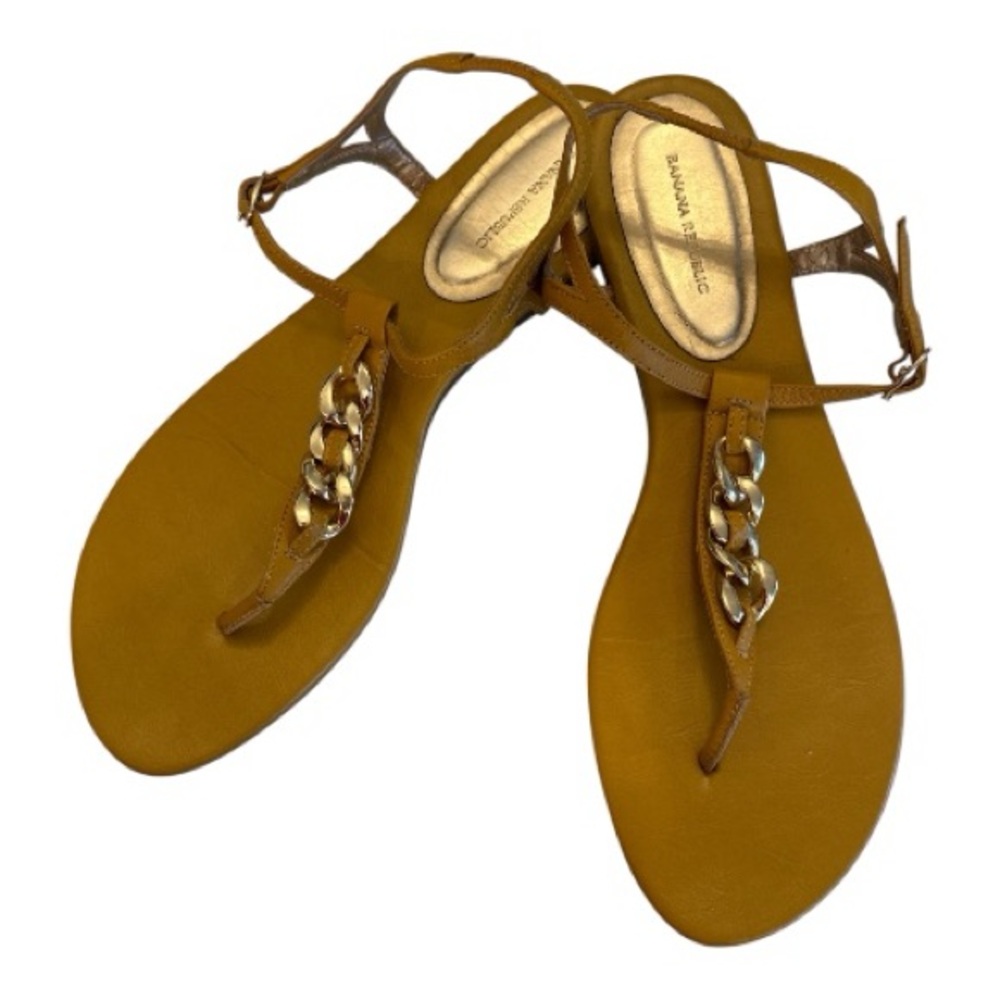Banana Republic | Mustard Yellow Leather Sandal | Size 8.5